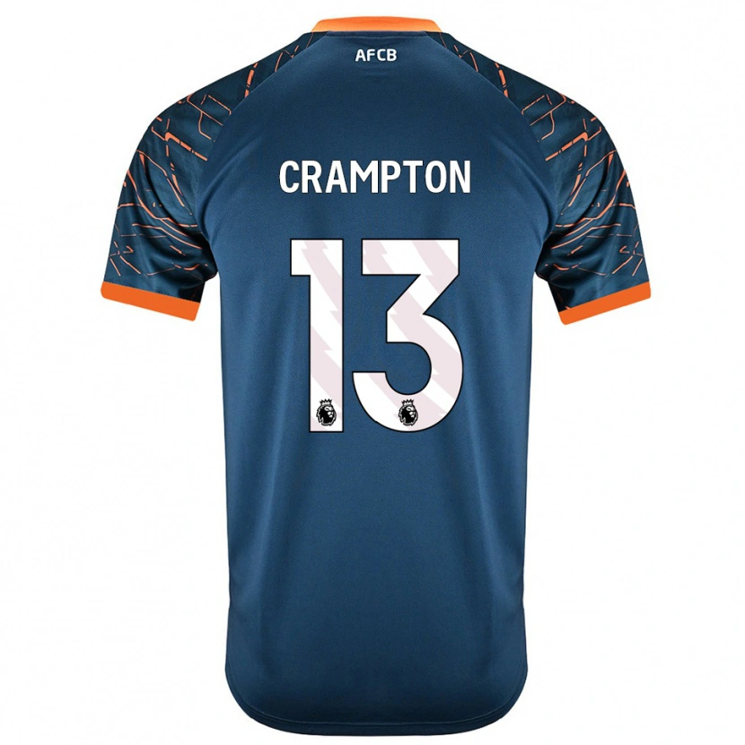 Danxen Kinder Kai Crampton #13 Trikot Dunkles Schieferblau Torwarttrikot 2025/26 Schweiz