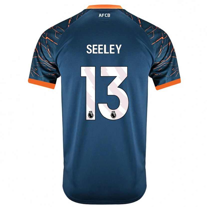 Danxen Kinder Will Seeley #13 Trikot Dunkles Schieferblau Torwarttrikot 2025/26 Schweiz