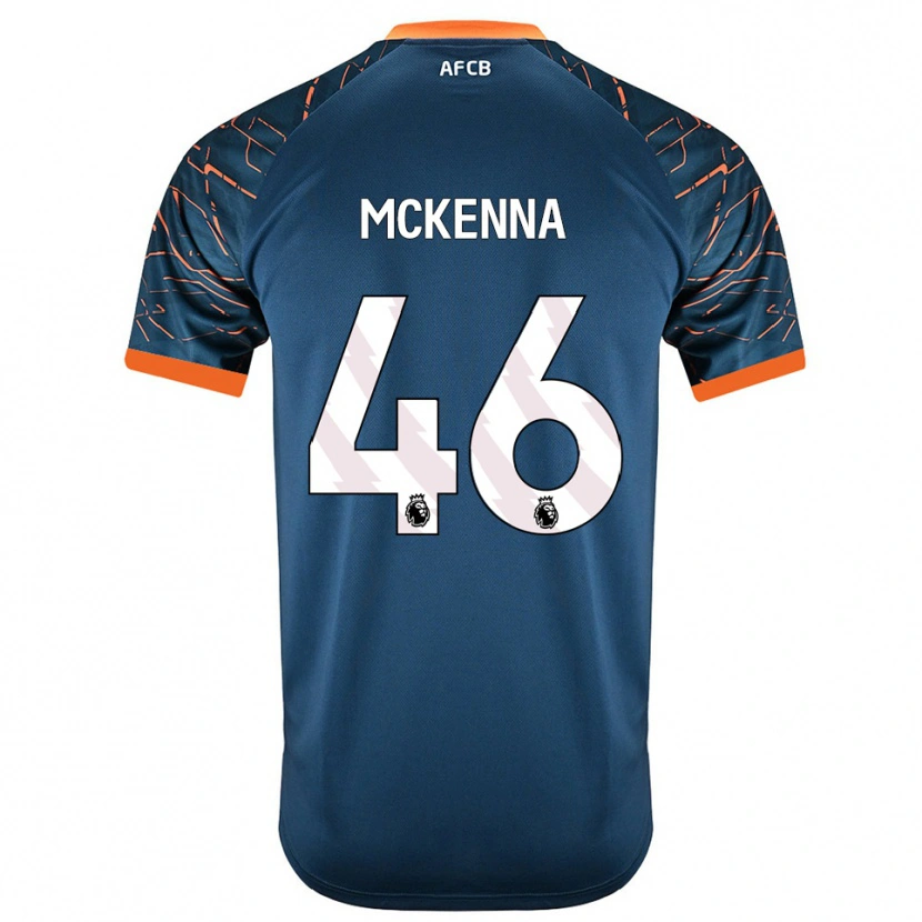 Danxen Kinder Callan McKenna #46 Trikot Dunkles Schieferblau Torwarttrikot 2025/26 Schweiz