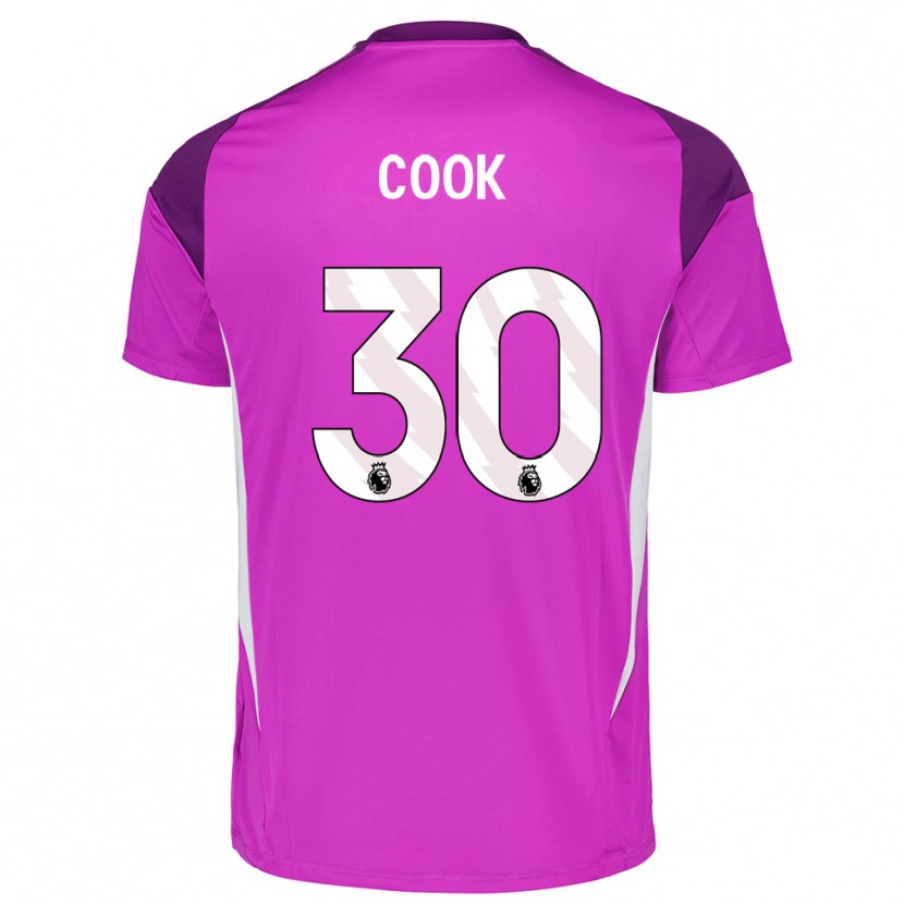 Danxen Kinder Robbie Cook #30 Trikot Violett Weiß Torwarttrikot 2025/26 Schweiz