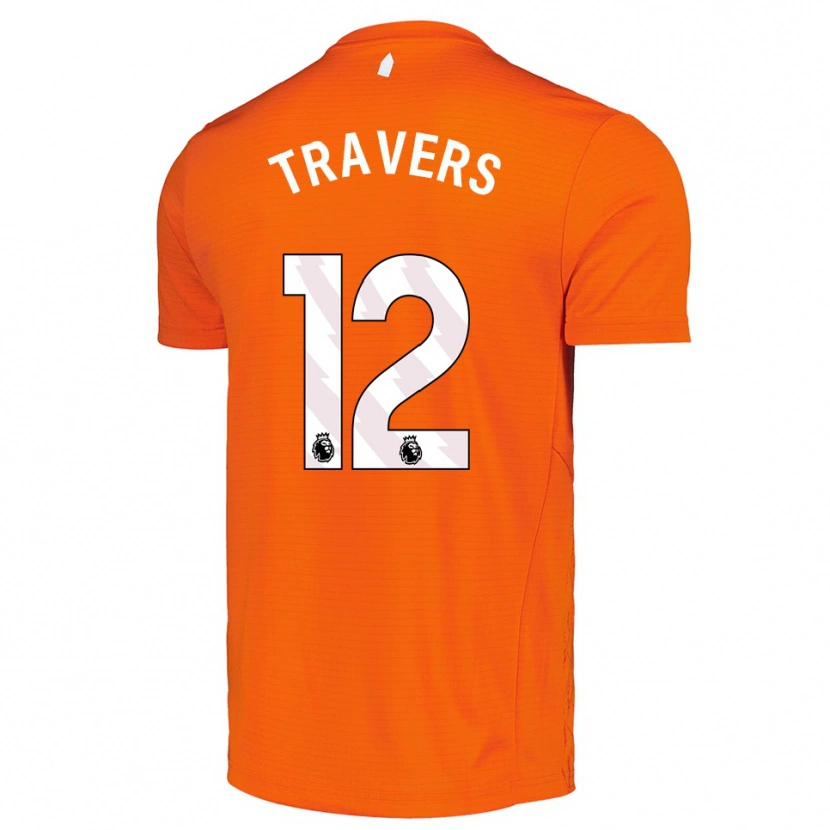 Danxen Kinder Mark Travers #12 Trikot Orange Schwarz Torwarttrikot 2025/26 Schweiz