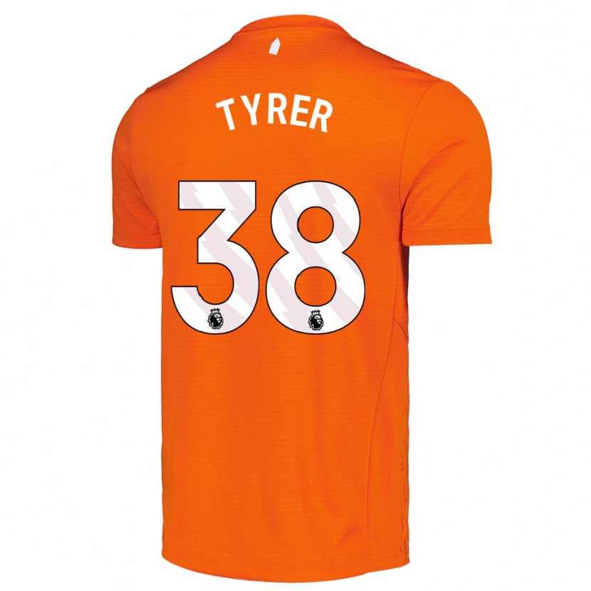 Danxen Kinder Harry Tyrer #38 Trikot Orange Schwarz Torwarttrikot 2025/26 Schweiz