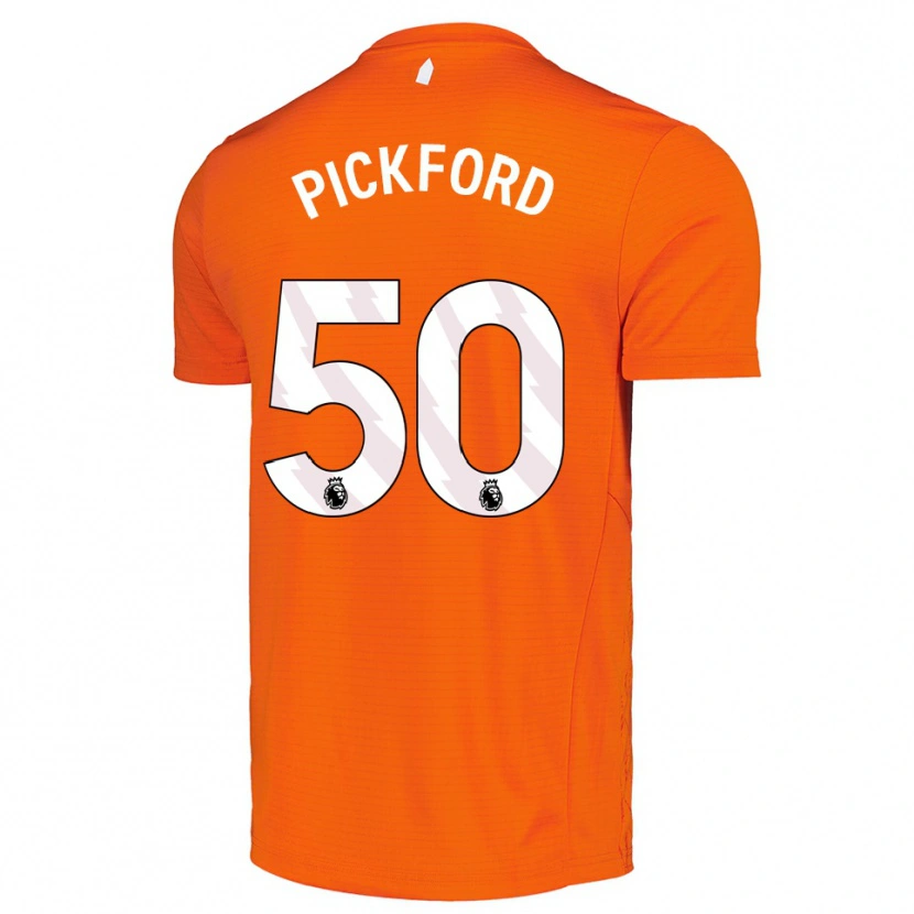 Danxen Kinder George Pickford #50 Trikot Orange Schwarz Torwarttrikot 2025/26 Schweiz