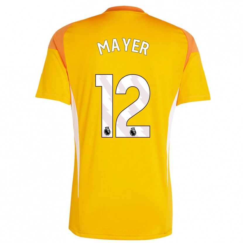 Danxen Kinder Oliver Mayer #12 Trikot Orange Weiß Torwarttrikot 2025/26 Schweiz