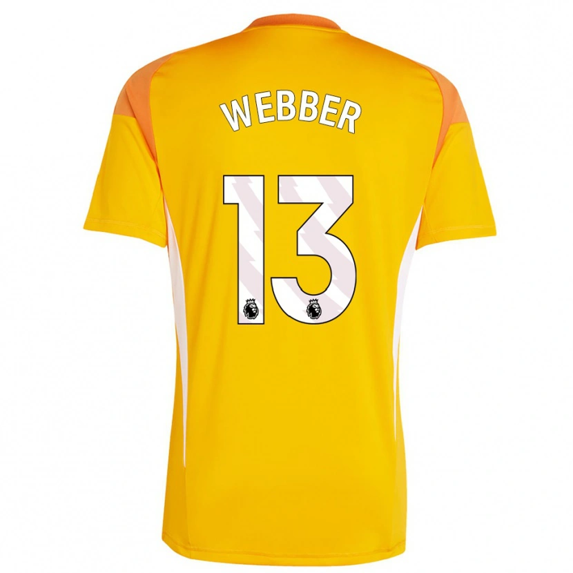 Danxen Kinder Amber Webber #13 Trikot Orange Weiß Torwarttrikot 2025/26 Schweiz