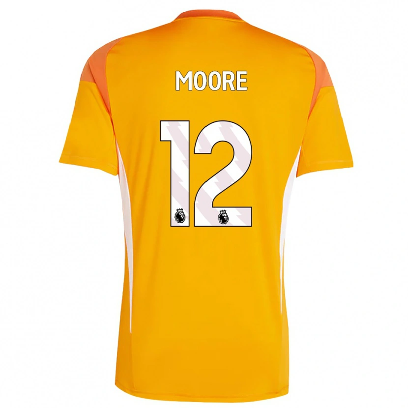 Danxen Kinder Daniel Moore #12 Trikot Orange Weiß Torwarttrikot 2025/26 Schweiz