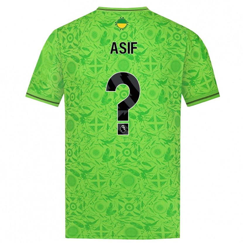 Danxen Kinder Dawood Asif #0 Trikot Grün Schwarz Torwarttrikot 2025/26 Schweiz