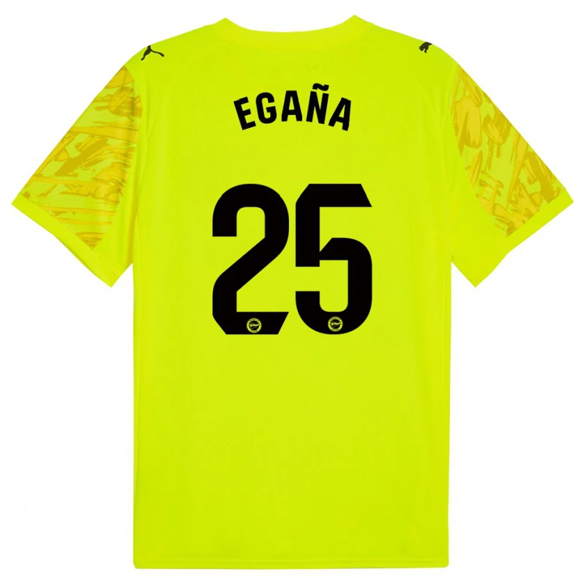 Danxen Kinder Eider Egaña #25 Trikot Gelb Schwarz Torwarttrikot 2025/26 Schweiz
