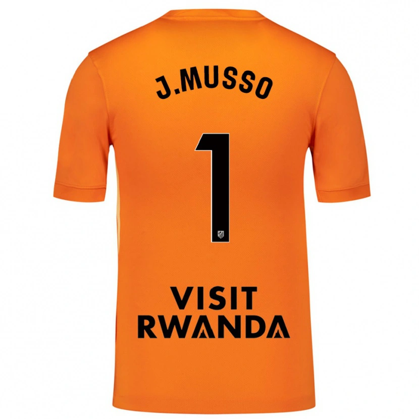 Danxen Kinder Juan Musso #1 Trikot Orange Schwarz Torwarttrikot 2025/26 Schweiz