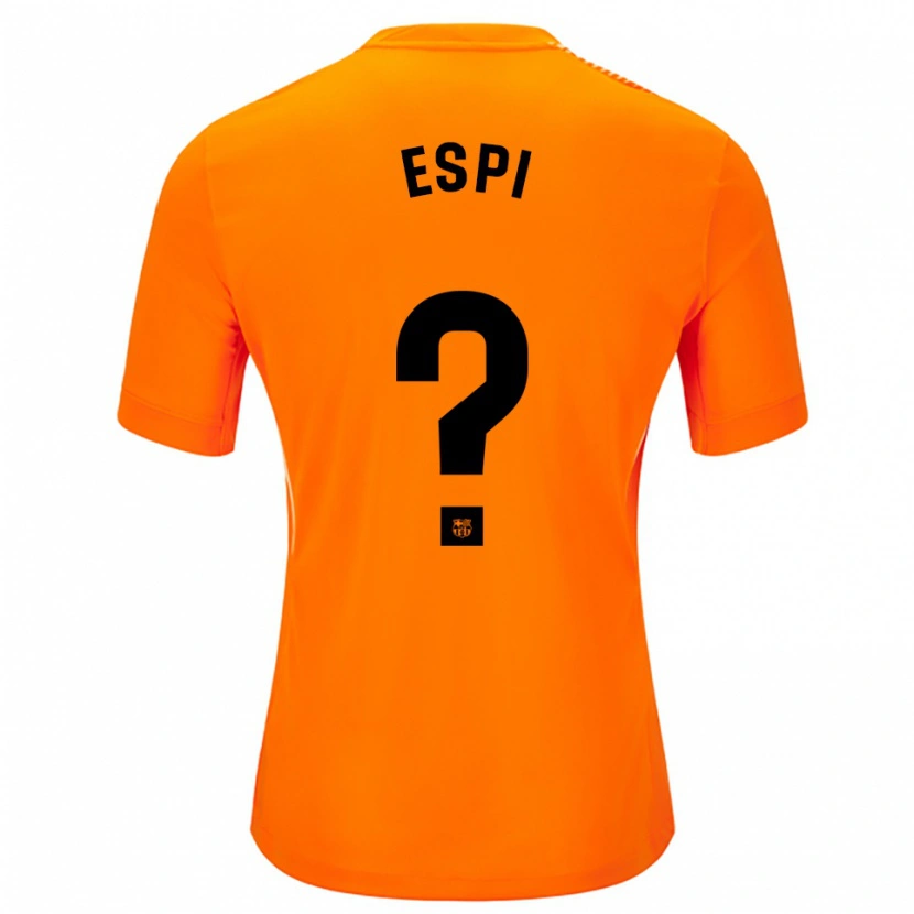 Danxen Kinder Pau Espi #0 Trikot Orange Schwarz Torwarttrikot 2025/26 Schweiz