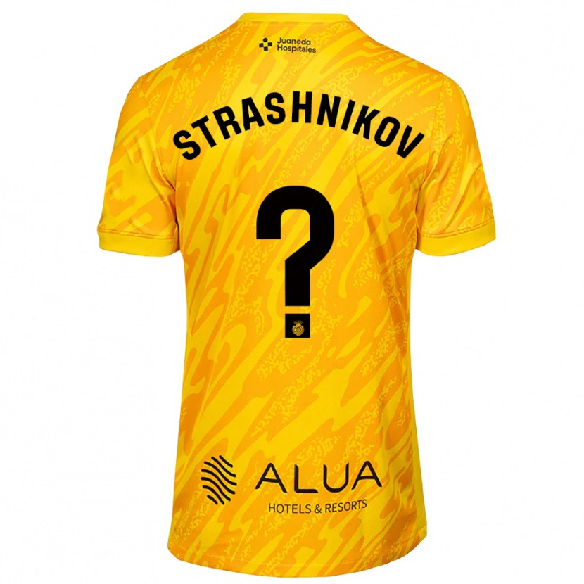 Danxen Kinder Nikolay Strashnikov #0 Trikot Orange Schwarz Torwarttrikot 2025/26 Schweiz