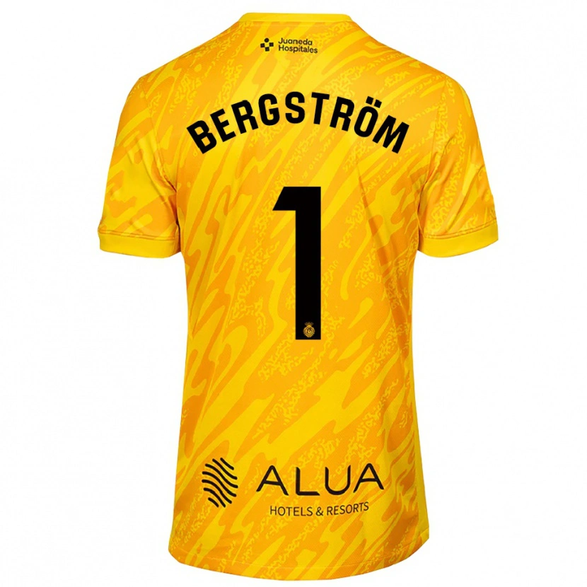 Danxen Kinder Lucas Bergström #1 Trikot Orange Schwarz Torwarttrikot 2025/26 Schweiz