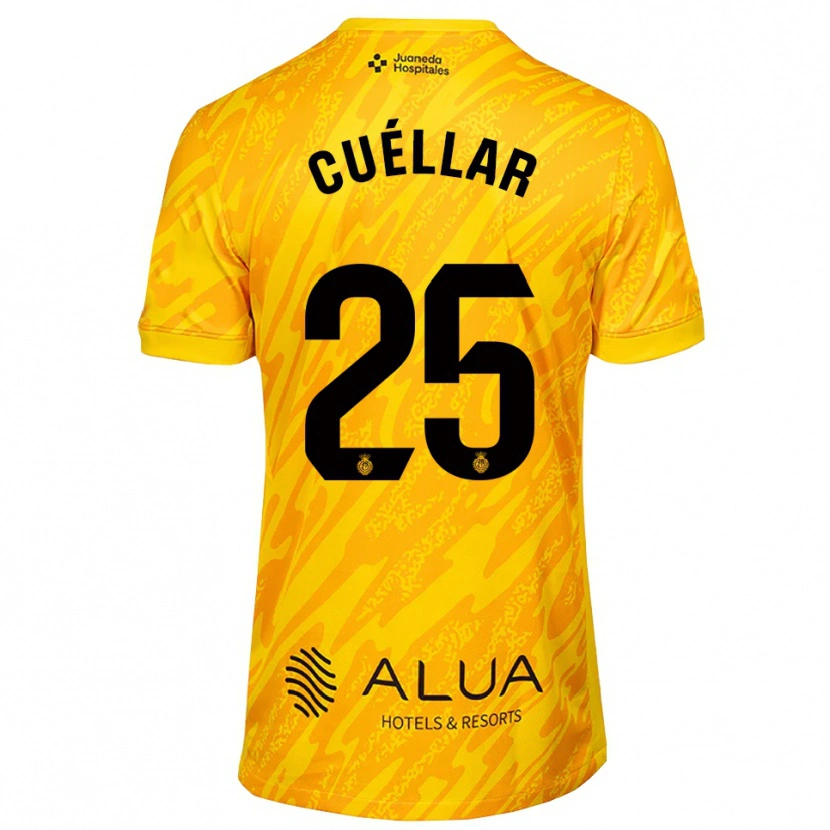 Danxen Kinder Iván Cuéllar #25 Trikot Orange Schwarz Torwarttrikot 2025/26 Schweiz