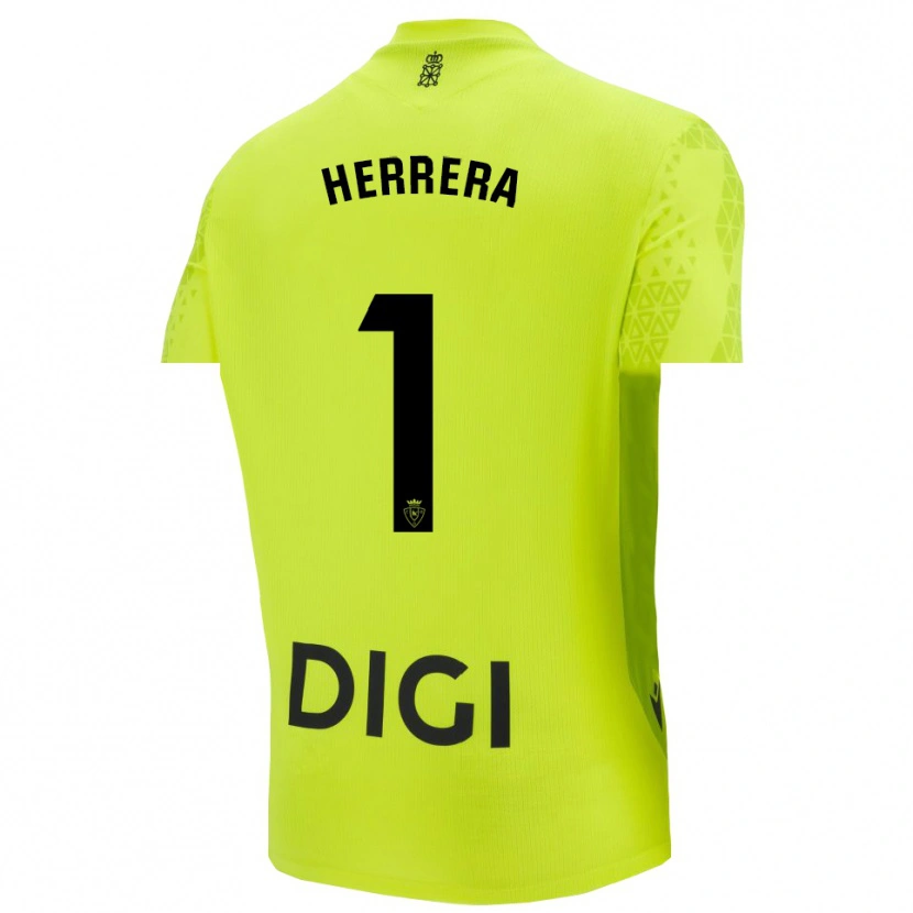 Danxen Kinder Sergio Herrera #1 Trikot Leuchtgrün Torwarttrikot 2025/26 Schweiz
