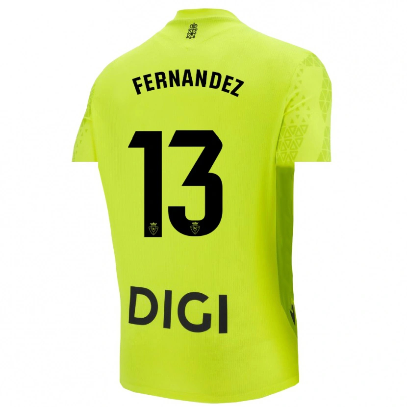Danxen Kinder Aitor Fernández #13 Trikot Leuchtgrün Torwarttrikot 2025/26 Schweiz