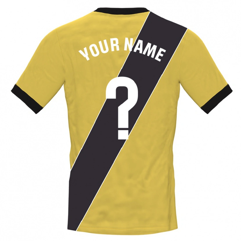 Danxen Kinder Rayo Vallecano Trikot Gelb Schwarz Torwarttrikot 2025/26 Schweiz