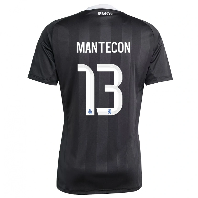 Danxen Kinder Hugo Mantecón #13 Trikot Schwarz Weiß Torwarttrikot 2025/26 Schweiz