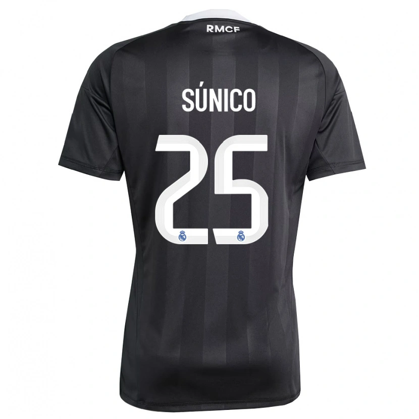 Danxen Kinder Guille Súnico #25 Trikot Schwarz Weiß Torwarttrikot 2025/26 Schweiz