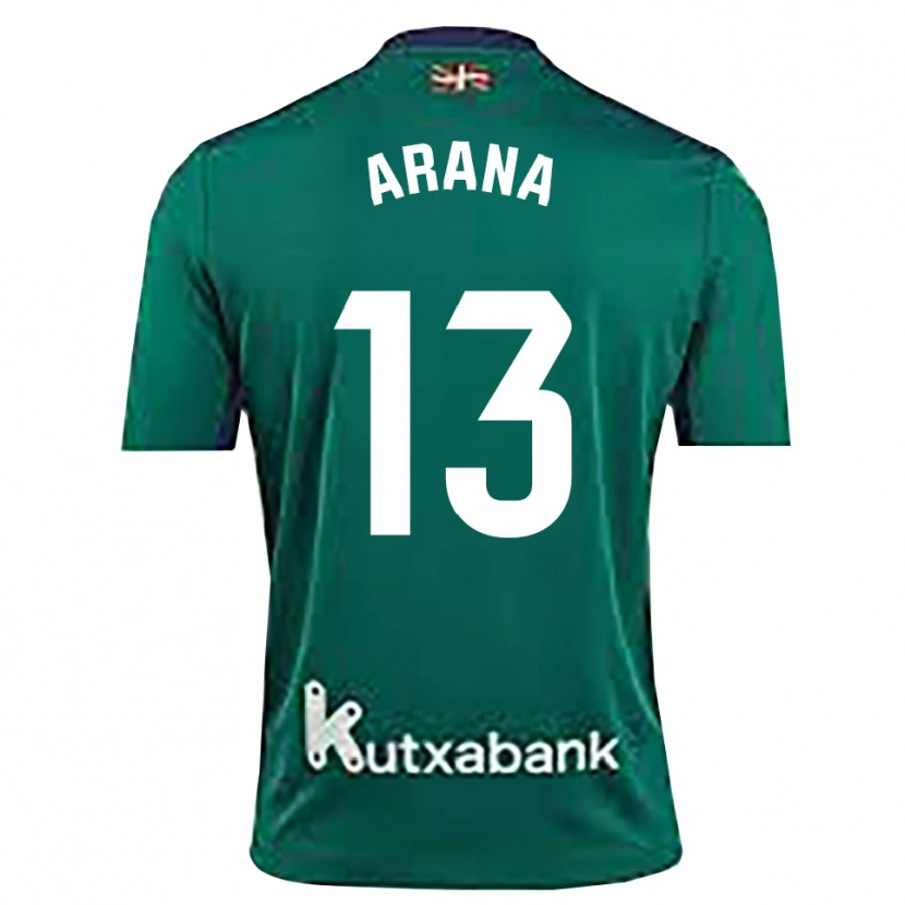 Danxen Kinder Egoitz Arana #13 Trikot Marineblau Grün Torwarttrikot 2025/26 Schweiz