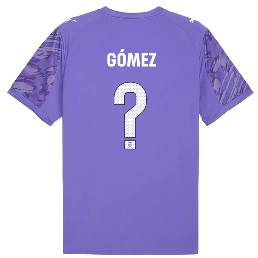 Danxen Kinder Alain Gómez #0 Trikot Flieder Weiß Torwarttrikot 2025/26 Schweiz