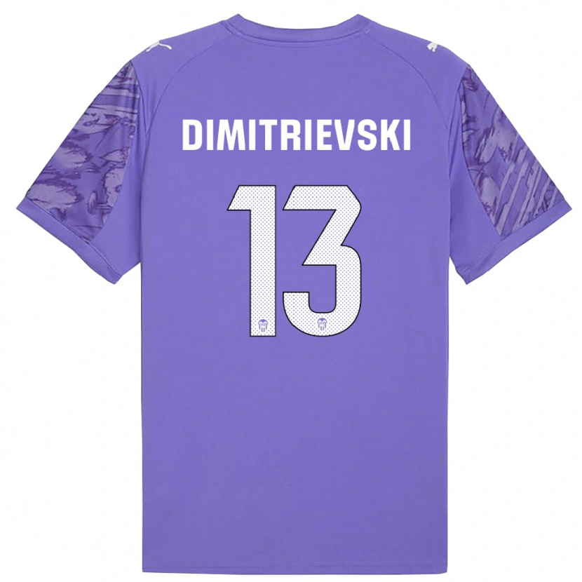 Danxen Kinder Stole Dimitrievski #13 Trikot Flieder Weiß Torwarttrikot 2025/26 Schweiz