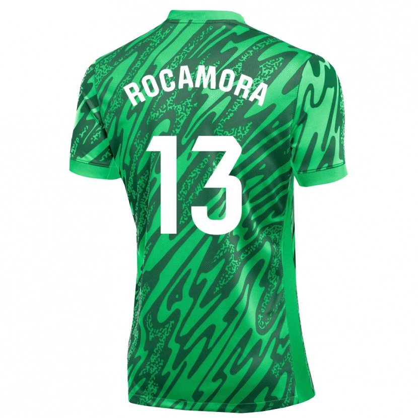 Danxen Kinder María Rocamora Díaz #13 Trikot Dunkelgrün Weiß Torwarttrikot 2025/26 Schweiz