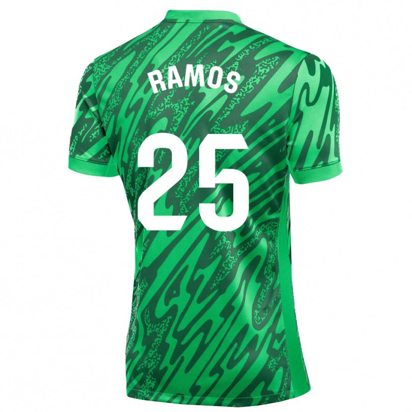 Danxen Kinder Alejandro Ramos #25 Trikot Dunkelgrün Weiß Torwarttrikot 2025/26 Schweiz