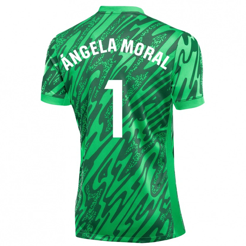 Danxen Kinder Ángela Moral Ferrer #1 Trikot Dunkelgrün Weiß Torwarttrikot 2025/26 Schweiz