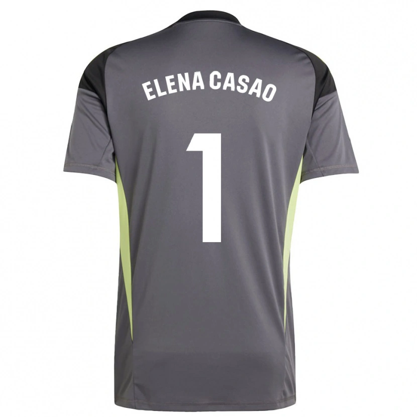 Danxen Kinder Elena Casao López #1 Trikot Dunkelgrau Schwarz Torwarttrikot 2025/26 Schweiz