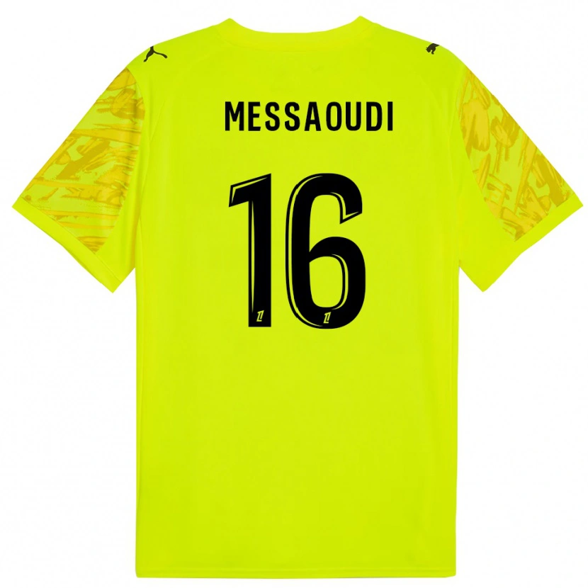 Danxen Kinder Fedwan Messaoudi #16 Trikot Leuchtgrün Schwarz Torwarttrikot 2025/26 Schweiz
