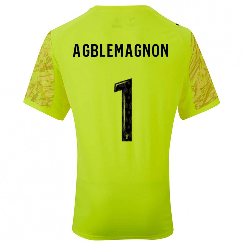 Danxen Kinder Jordan Agblemagnon #1 Trikot Leuchtgrün Schwarz Torwarttrikot 2025/26 Schweiz