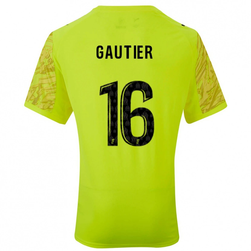 Danxen Kinder Elisa Gautier #16 Trikot Leuchtgrün Schwarz Torwarttrikot 2025/26 Schweiz