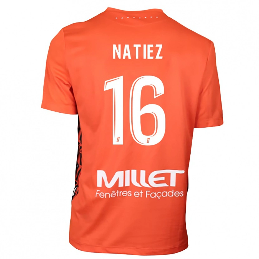 Danxen Kinder Stanislas Natiez #16 Trikot Orange Weiß Torwarttrikot 2025/26 Schweiz