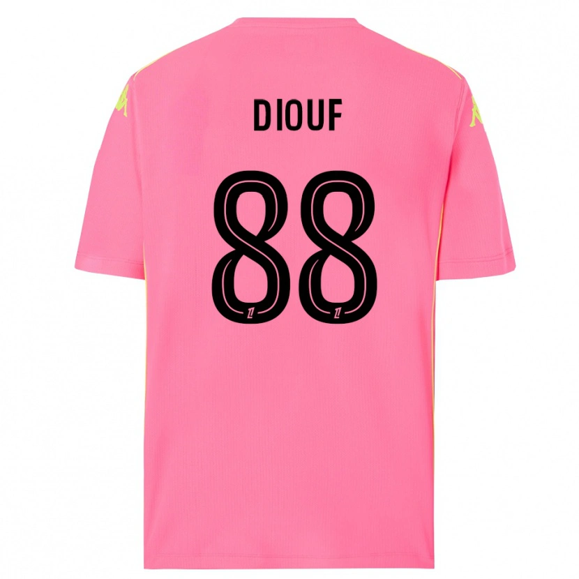 Danxen Kinder Yehvann Diouf #88 Trikot Knallpink Schwarz Torwarttrikot 2025/26 Schweiz