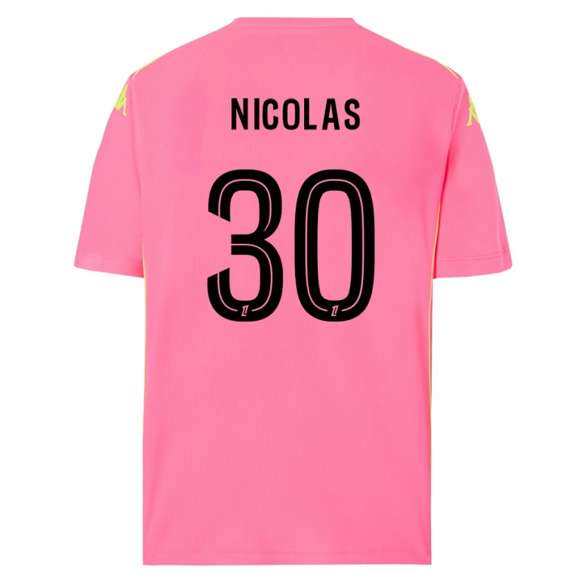 Danxen Kinder Lina-Lou Nicolas #30 Trikot Knallpink Schwarz Torwarttrikot 2025/26 Schweiz