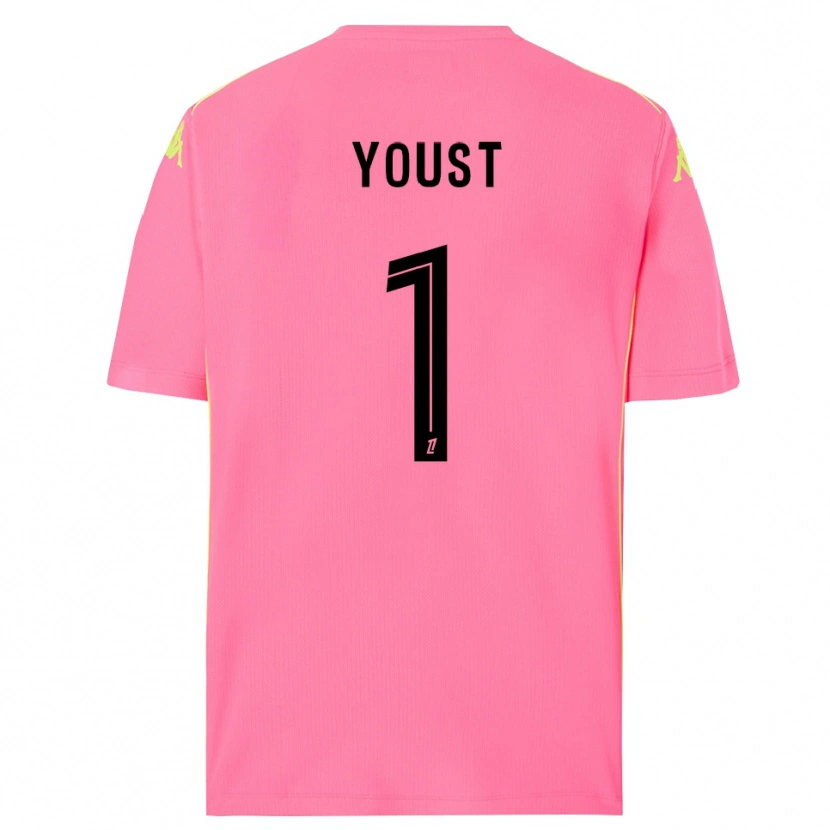 Danxen Kinder Matys Youst #1 Trikot Knallpink Schwarz Torwarttrikot 2025/26 Schweiz