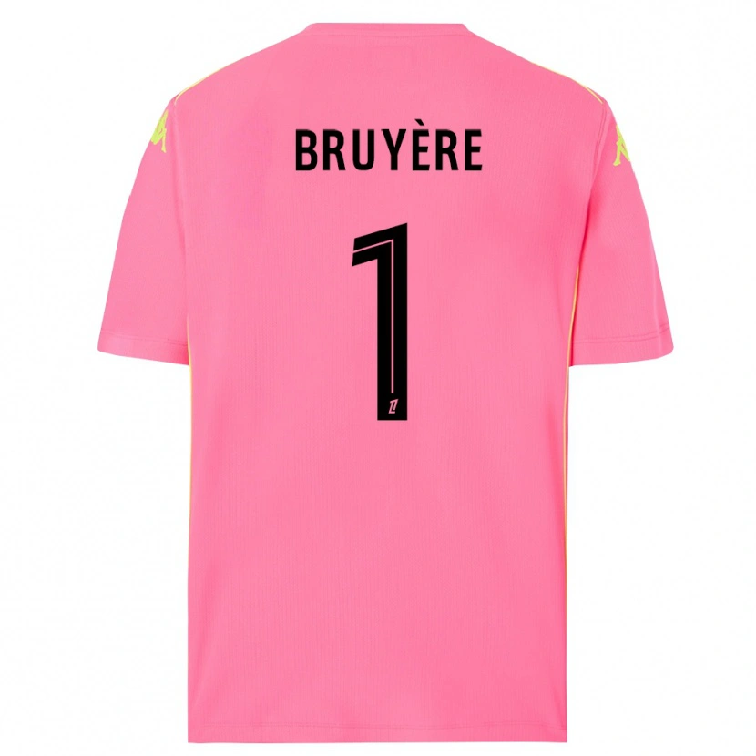 Danxen Kinder Théo Bruyère #1 Trikot Knallpink Schwarz Torwarttrikot 2025/26 Schweiz