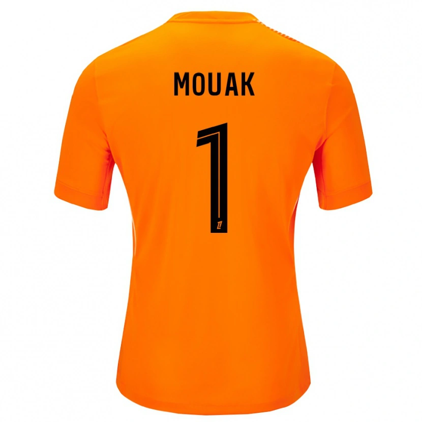 Danxen Kinder Adam Mouak #1 Trikot Orange Schwarz Torwarttrikot 2025/26 Schweiz