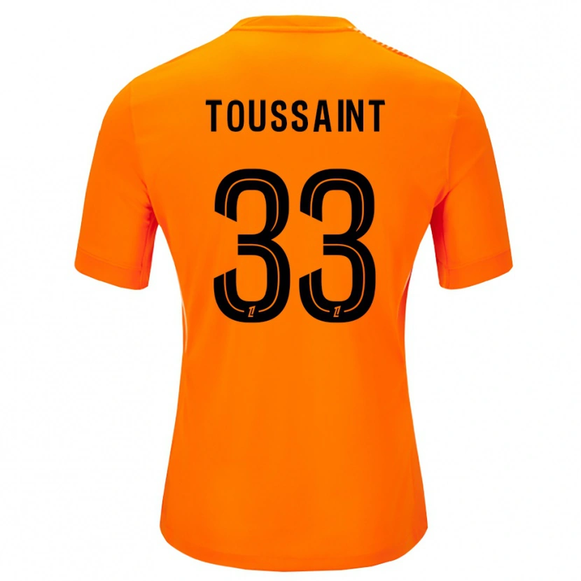 Danxen Kinder Océane Toussaint #33 Trikot Orange Schwarz Torwarttrikot 2025/26 Schweiz