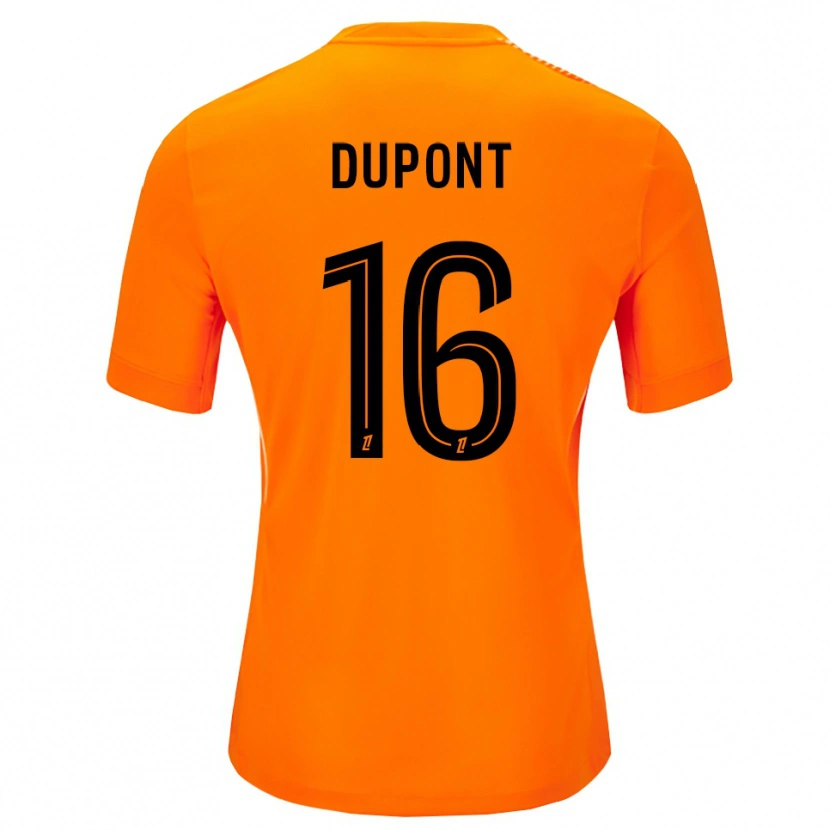 Danxen Kinder Raphaël Dupont #16 Trikot Orange Schwarz Torwarttrikot 2025/26 Schweiz