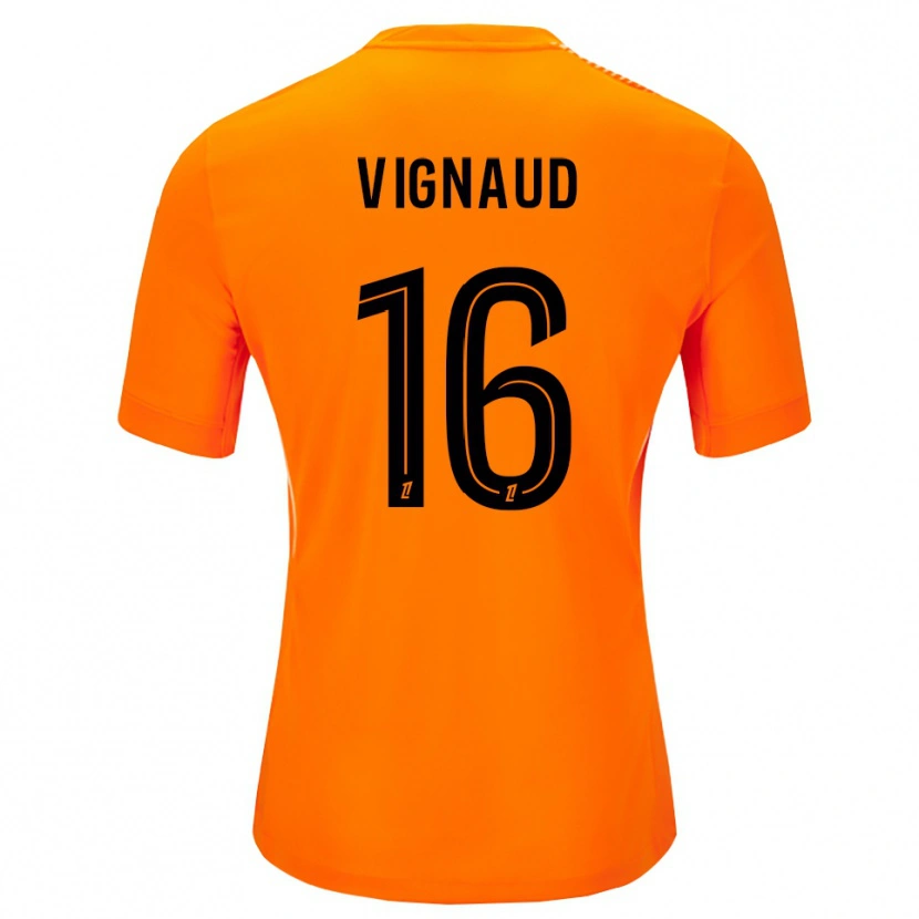Danxen Kinder Arthur Vignaud #16 Trikot Orange Schwarz Torwarttrikot 2025/26 Schweiz