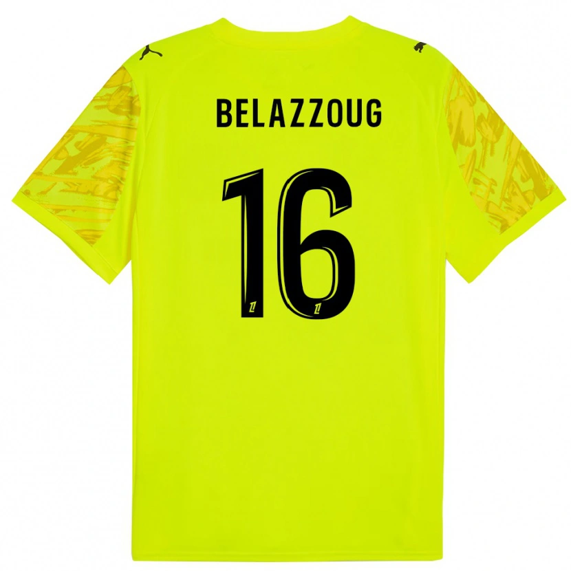 Danxen Kinder Kilian Belazzoug #16 Trikot Leuchtgrün Gelb Torwarttrikot 2025/26 Schweiz
