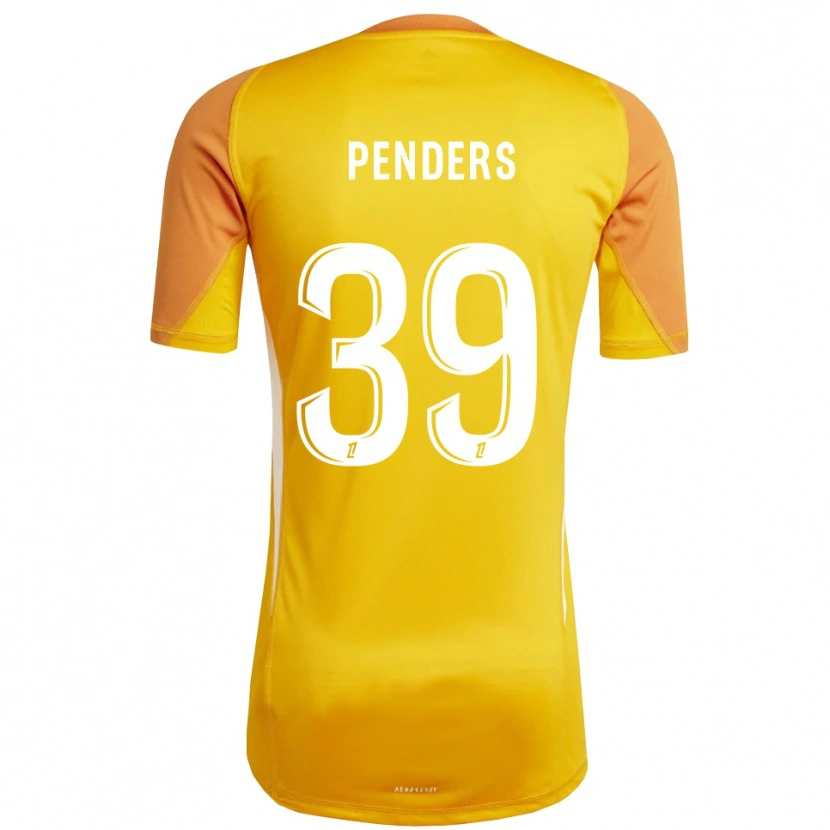 Danxen Kinder Mike Penders #39 Trikot Orange Weiß Torwarttrikot 2025/26 Schweiz
