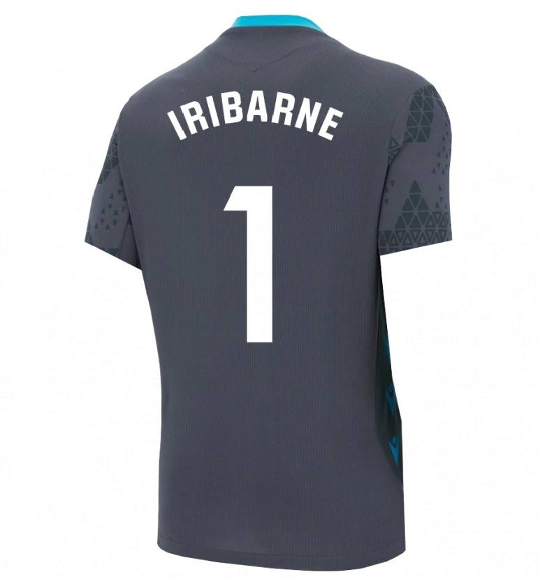 Danxen Kinder Bruno Iribarne #1 Trikot Dunkelgrau Schwarz Torwarttrikot 2025/26 Schweiz