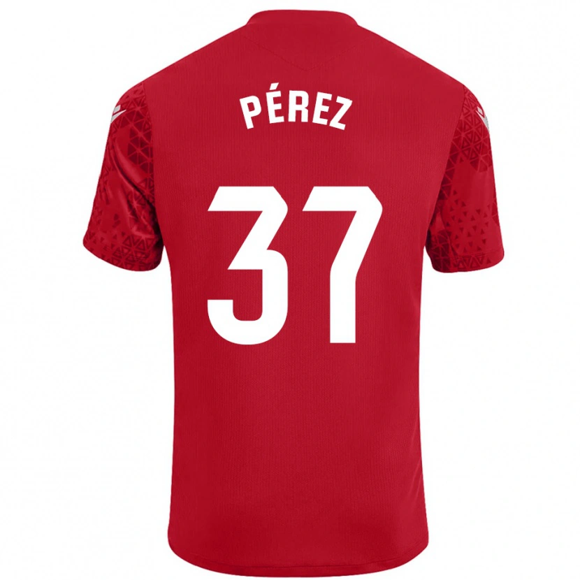 Danxen Kinder David Pérez #37 Trikot Rot Weiß Torwarttrikot 2025/26 Schweiz