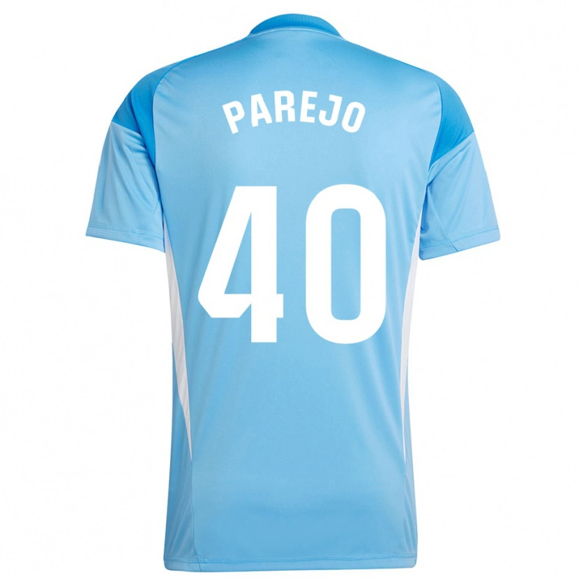Danxen Kinder Jesús Parejo #40 Trikot Himmelblau Weiß Torwarttrikot 2025/26 Schweiz
