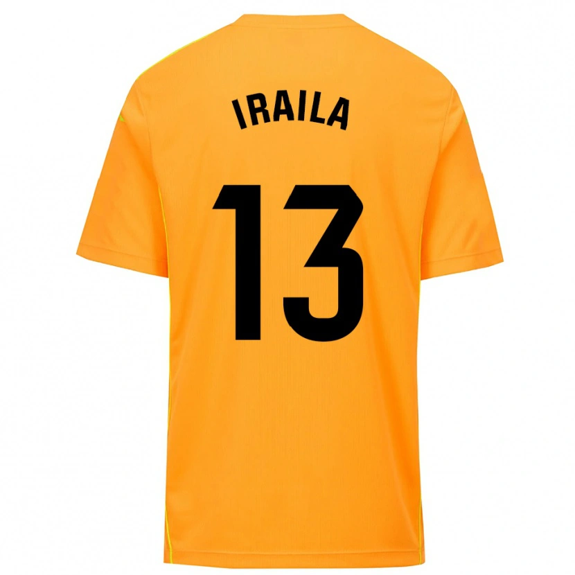 Danxen Kinder Iraila Rivera Simón #13 Trikot Orange Schwarz Torwarttrikot 2025/26 Schweiz