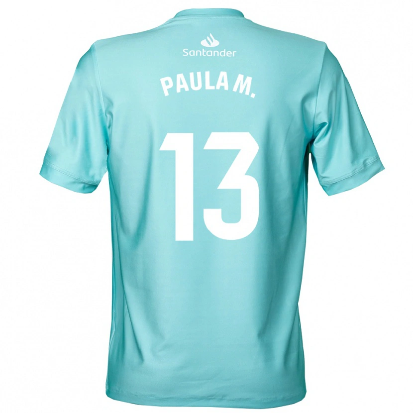 Danxen Kinder Paula Muñoz Álvarez #13 Trikot Hellcyan Weiß Torwarttrikot 2025/26 Schweiz