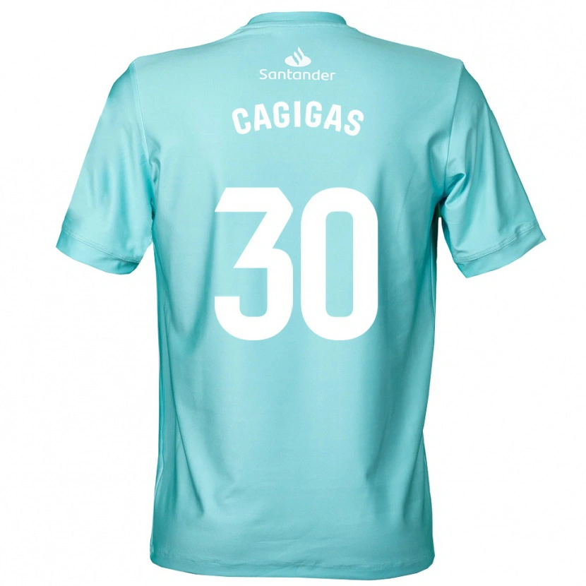 Danxen Kinder Iván Cagigas #30 Trikot Hellcyan Weiß Torwarttrikot 2025/26 Schweiz