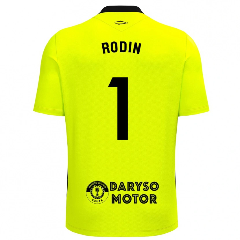 Danxen Kinder Antonio Rodin #1 Trikot Gelbgrün Schwarz Torwarttrikot 2025/26 Schweiz